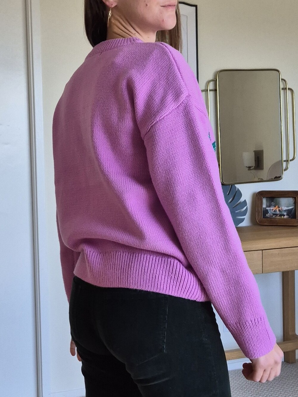 English Factory Statement Pink 'LUCKY' Knit Sweater - Picture 5 of 11